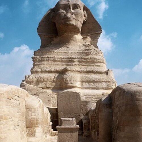 Great Sphinx on a private Cairo and Alexandria tour